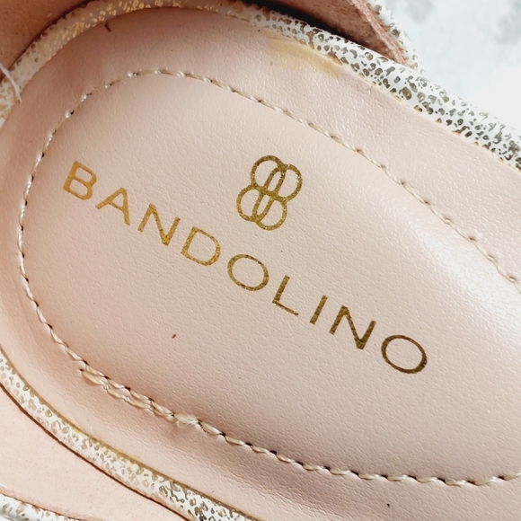 New Bandolino Armory 3 Champaigne Open Toe Ankle Strap Heeled Sandals T626 - Picture 10 of 12